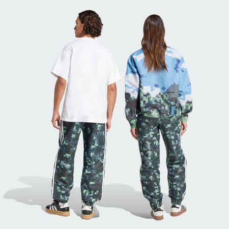 ADIDAS ORIGINALS adidas Originals x Minecraft Track Pants Silver Pebble / Magic Lime / Tribe Green / Legend Ivy UNISEX