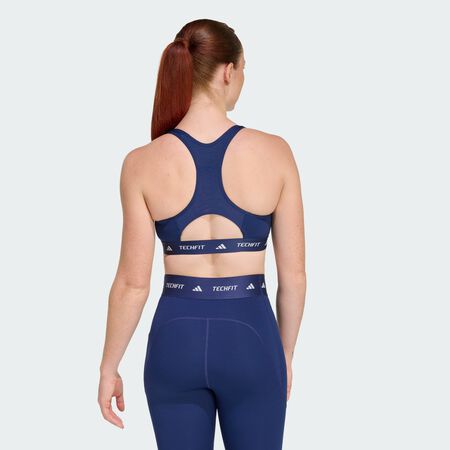 ADIDAS PERFORMANCE TECHFIT Bra Dark Blue WOMEN