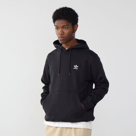 HOODIE ESSENTIAL TREFOIL : BLACK/WHITE