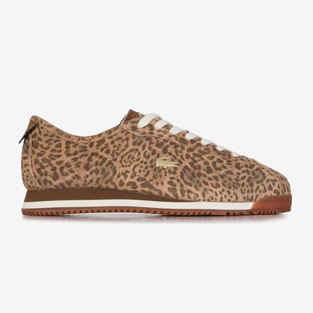 LACOSTE CLUB LOW CHEETAH MARRON FEMME