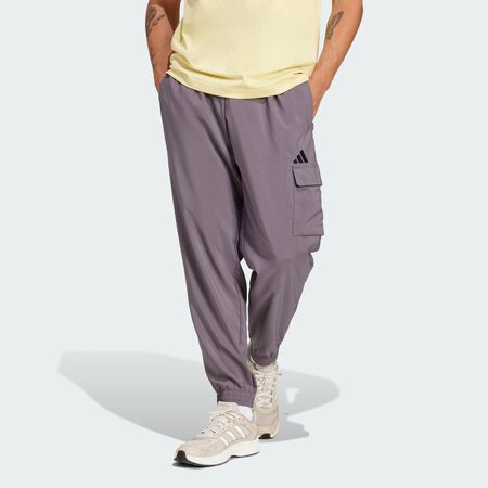 ADIDAS ORIGINALS Pantalon cargo petit logo Essentials Grey Strata / Black HOMME