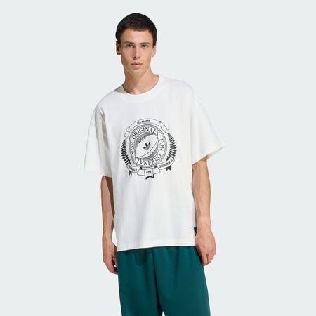 ADIDAS ORIGINALS T-SHIRT ADIDAS ORIGINALS & ALL BLACKS LOOSE GRAPHIC SS Core White HOMME