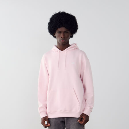 HOODIE SMALL LOGO : ROSE/BLANC
