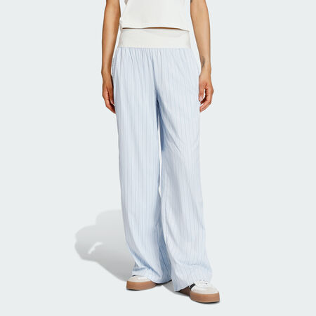 ADIDAS ORIGINALS POPLIN PANTS Crystal Sky / Ambient Sky FEMME