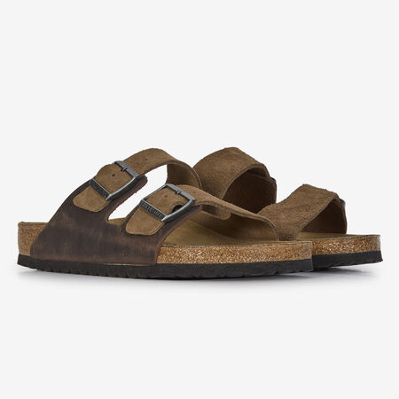 BIRKENSTOCK arizona ARIZONA LEATHER MIX DARK TEA BROWN MEN