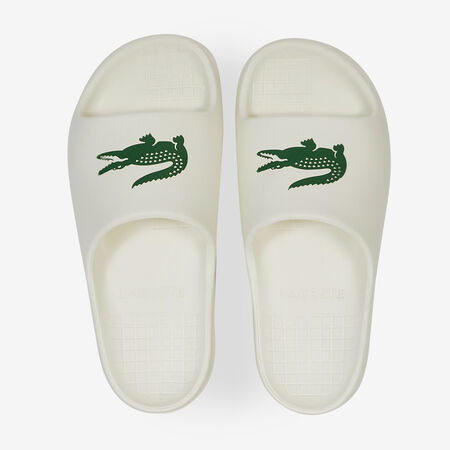 LACOSTE SERVE SLIDE 2.0 BLANC/VERT MEN