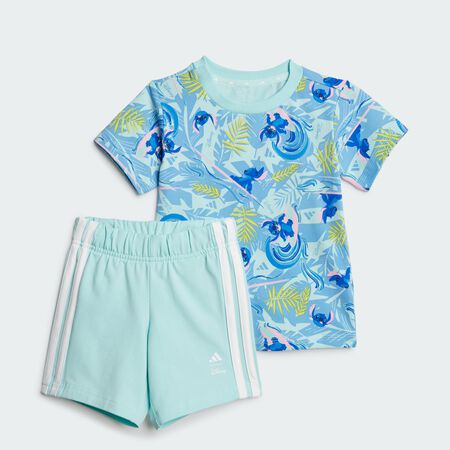 ADIDAS SPORTSWEAR ADIDAS DISNEY LILO & STITCH T-SHIRT SET Semi Flash Aqua / Multicolor TODDLERS