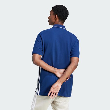 ADIDAS ORIGINALS Polo piqué 3 bandes Essentials Dark Blue / White HOMME