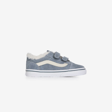 VANS old skool OLD SKOOL V SHERPA BLEU/BEIGE BÉBÉ