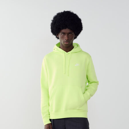 HOODIE CLUB SMALL LOGO : JAUNE FLUO