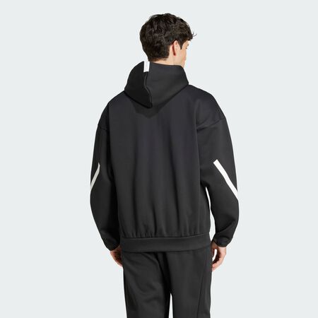 ADIDAS ORIGINALS Z.N.E. Full-Zip Hooded Track Jacket Black / White MEN