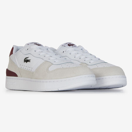 LACOSTE t-clip T-CLIP SET WHITE/BURGUNDY WOMEN