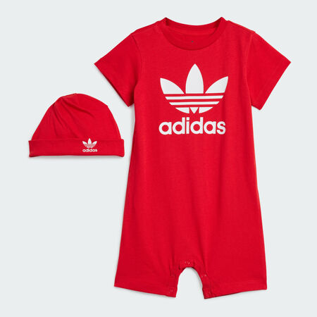 ADIDAS ORIGINALS Ensemble à offrir grenouillère et bonnet Better Scarlet BÉBÉ
